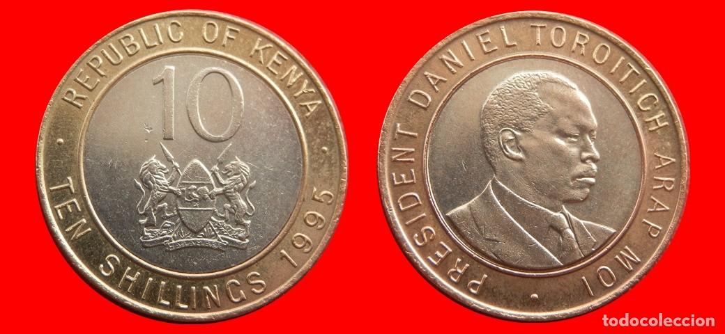 Monedas antiguas de &Aacute;frica: 10 SHILLINGS CHELINES 1995 KENIA KENYA-152976