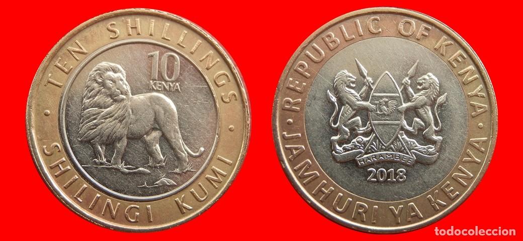 Monedas antiguas de &Aacute;frica: 10 SHILLINGS CHELINES 2018 KENIA KENYA-152977
