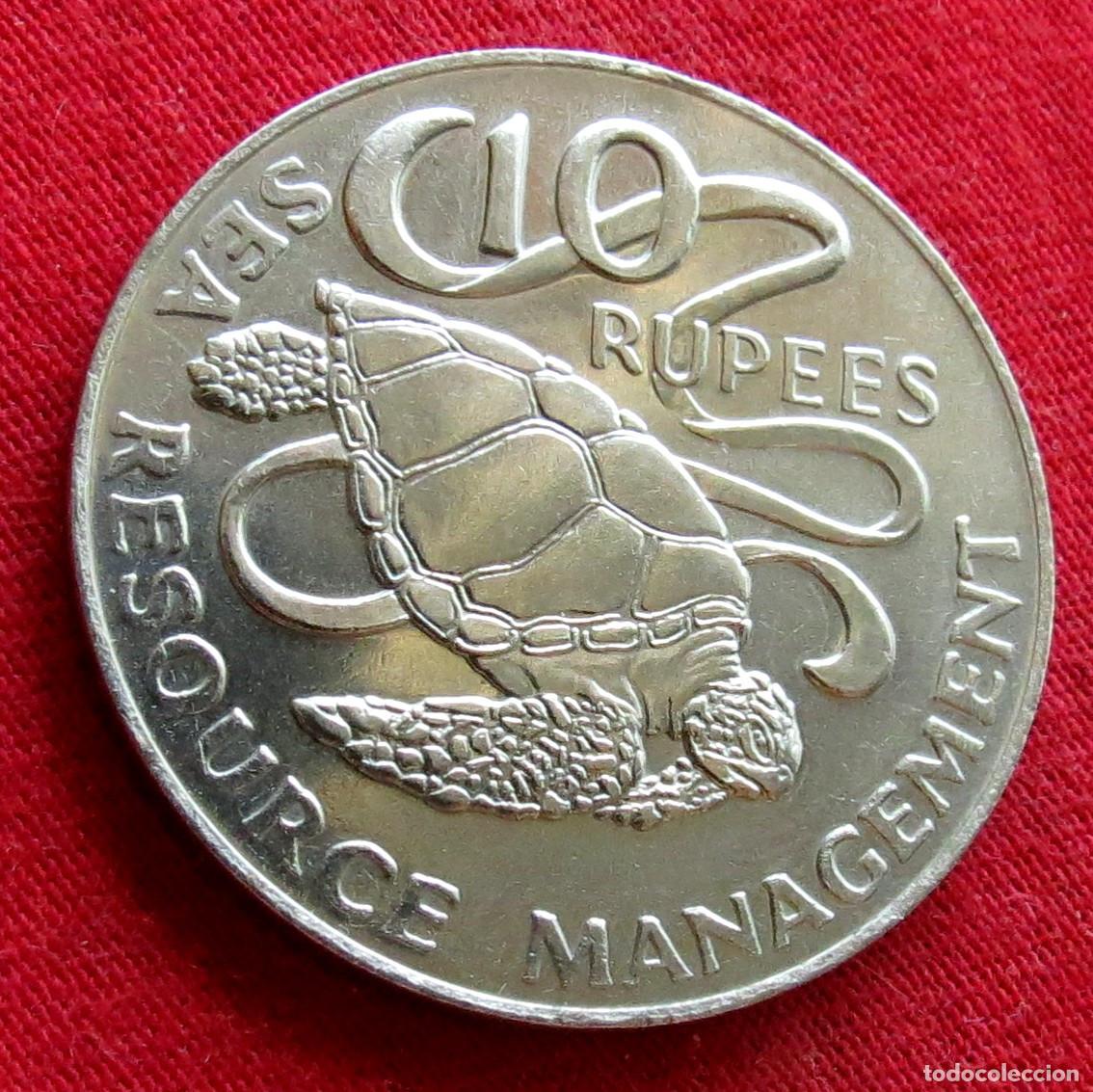 Monedas antiguas de &Aacute;frica: Seychelles 10 rupees 1977 FAO f.a.o.