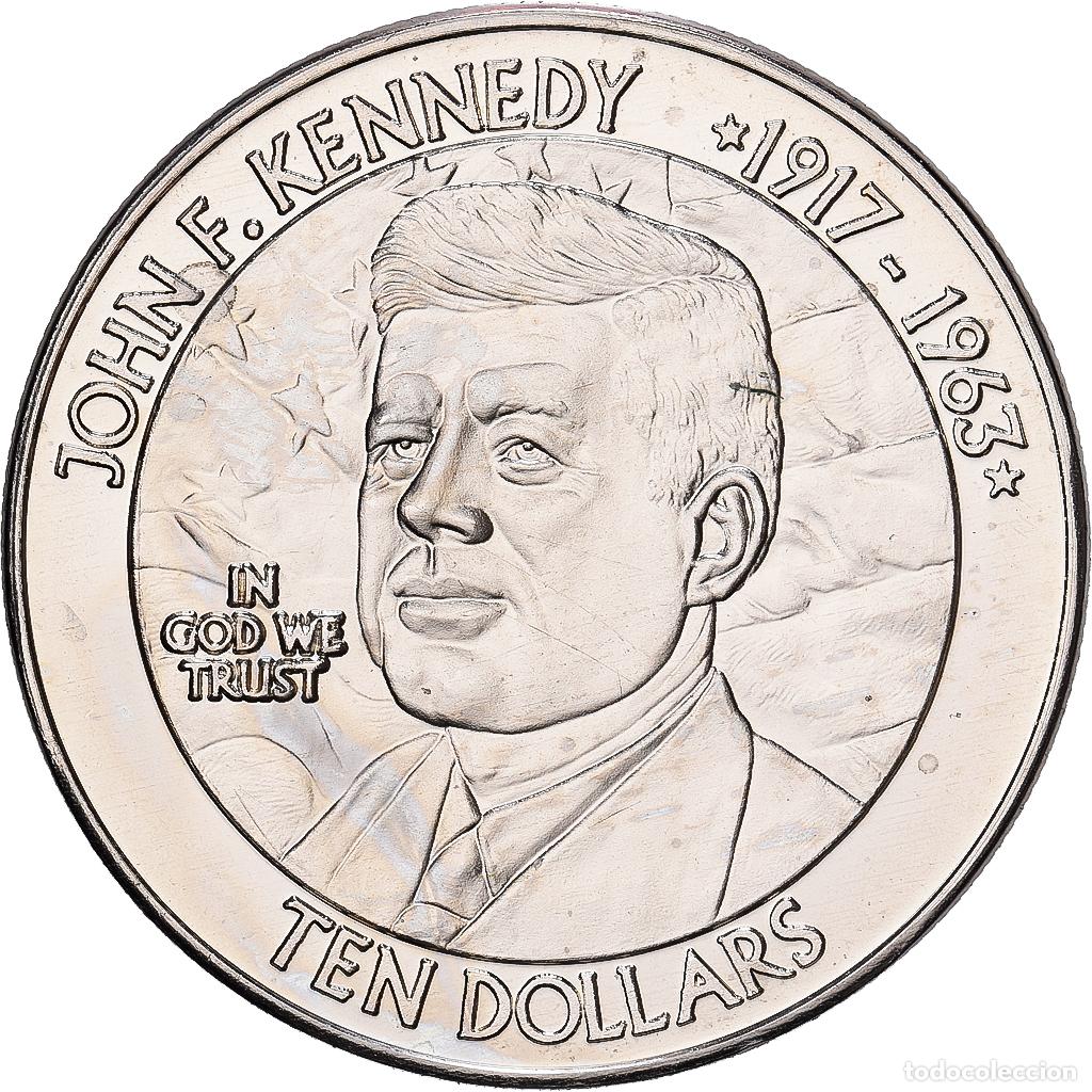 Monedas antiguas de &Aacute;frica: [#1214812] Liberia, 10 Dollars, John F. Kennedy, 2003, Cobre - n&iacute;quel, FDC