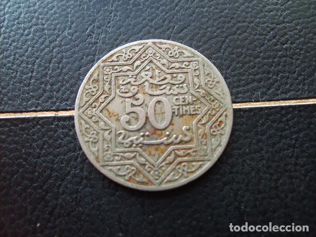 Monedas antiguas de &Aacute;frica: MARRUECOS 50 CENTIMES 1921