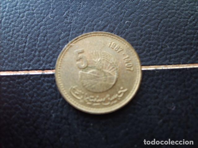 Monedas antiguas de &Aacute;frica: MARRUECOS 5 SANTIMAT 1987