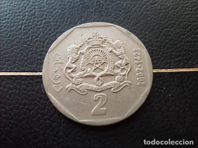 Monedas antiguas de &Aacute;frica: MARRUECOS 2 DIRHAM 2002