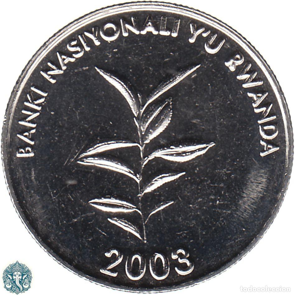 Monedas antiguas de &Aacute;frica: RUANDA 20 Francos 2003 KM#25 RWANDA
