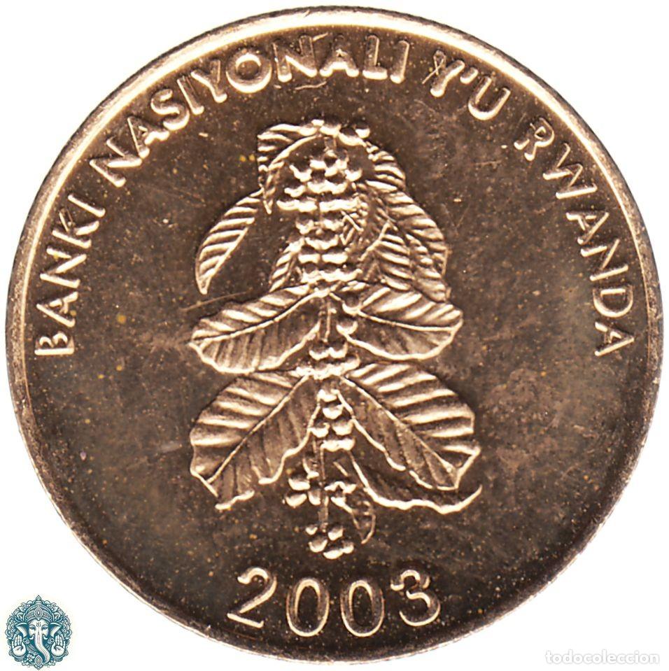 Monedas antiguas de &Aacute;frica: RUANDA 5 Francos 2003 KM#23 RWANDA