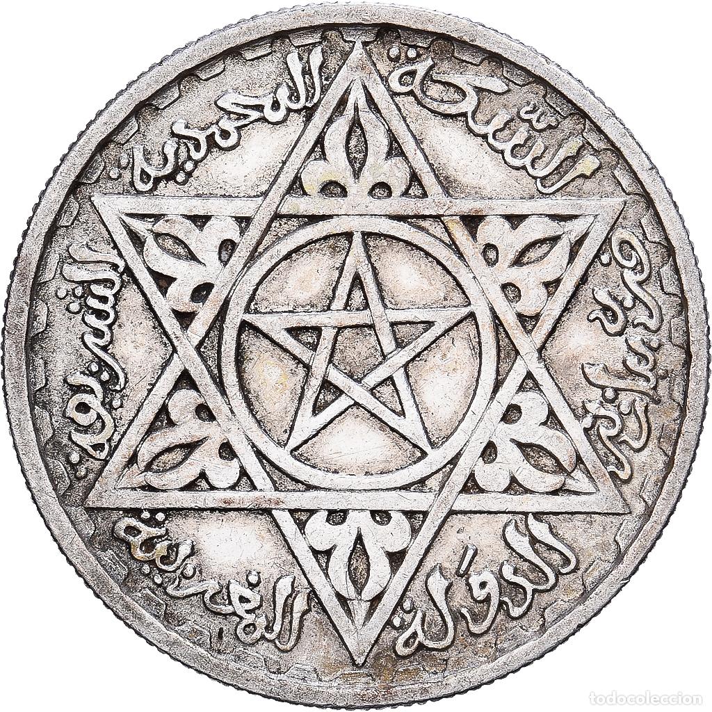 Monedas antiguas de &Aacute;frica: [#1551785] Marruecos, Mohammed V, 100 Francs, AH 1372/1953, Paris, Plata, MBC