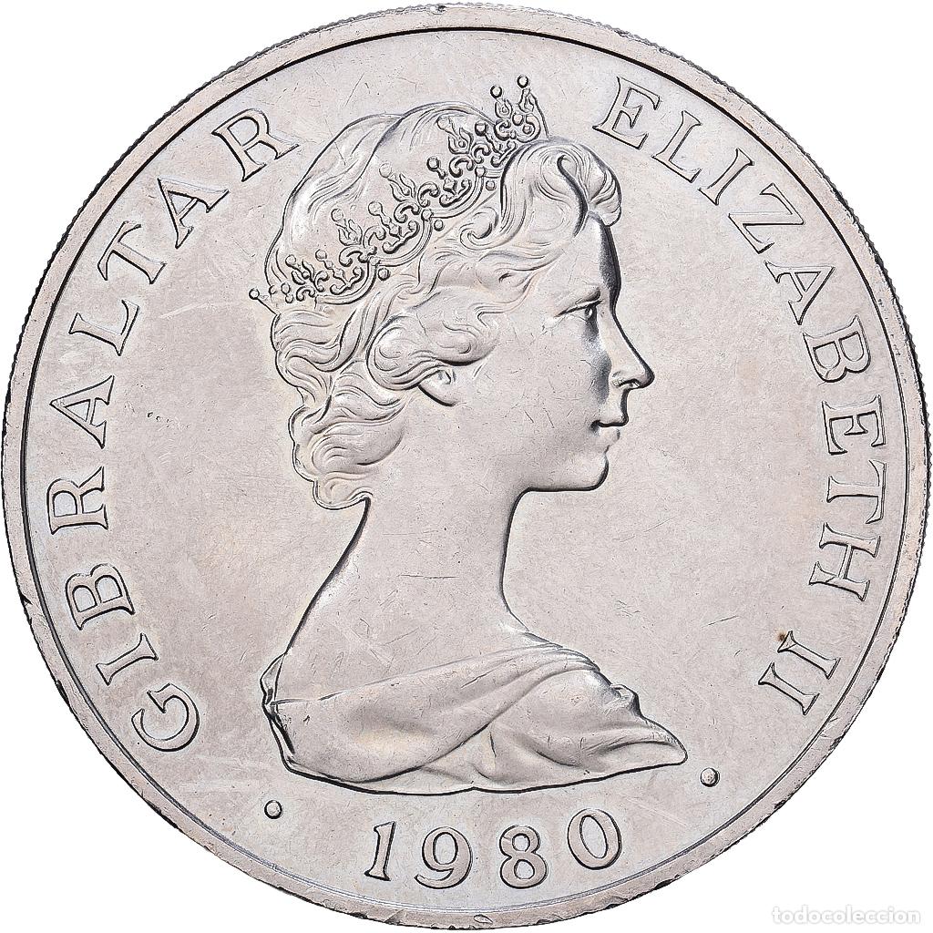 Monedas antiguas de &Aacute;frica: [#1513790] Gibraltar, 1 couronne, 1980, 175&egrave;me anniversaire de la mort de l'amiral Nelson