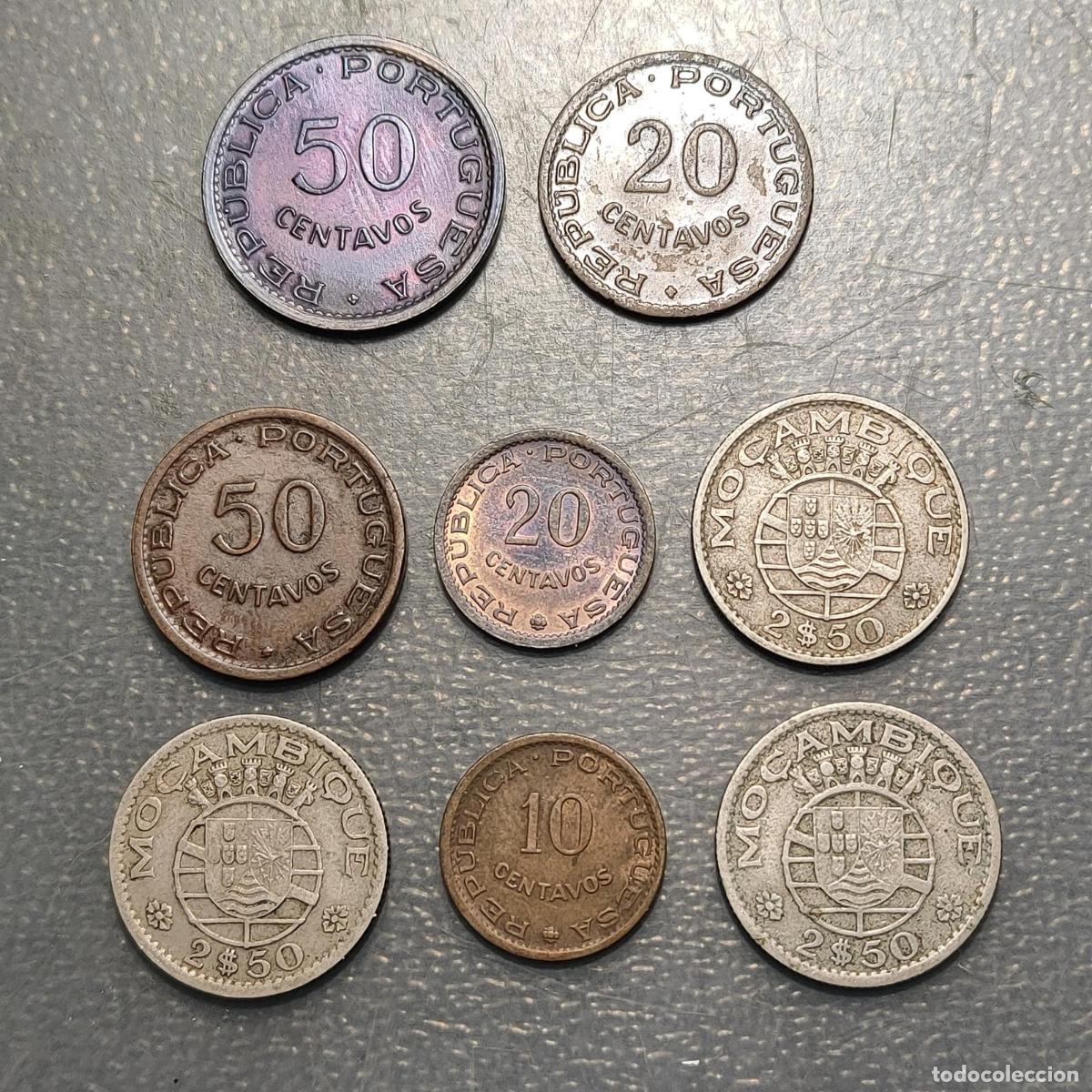 Monedas antiguas de &Aacute;frica: MOZAMBIQUE LOTE DE 8 MONEDAS DISTINTAS