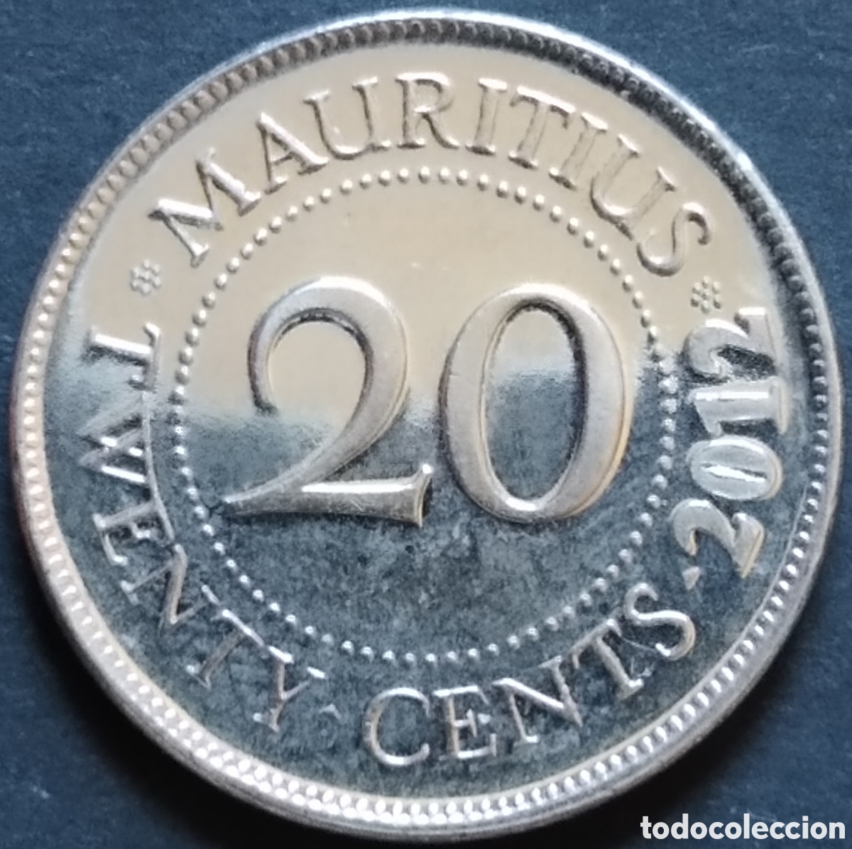 Monedas antiguas de &Aacute;frica: MONEDA - MAURICIO 20 CENTS 2012