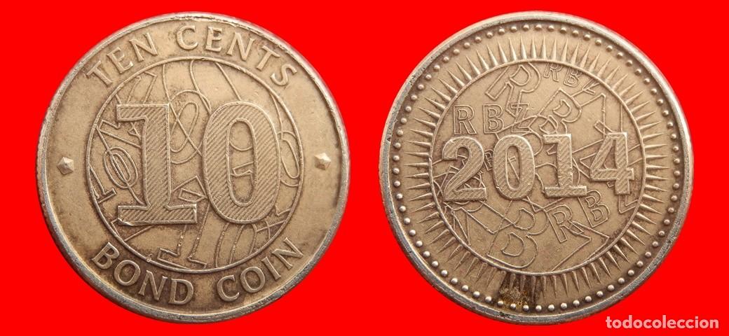 Monedas antiguas de &Aacute;frica: 10 CENTAVOS 2014 ZIMBABUE ZIMBABWE-153163