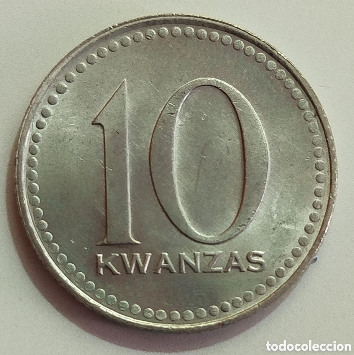 Monedas antiguas de &Aacute;frica: Moneda 10 Kwanzas Angola 1975