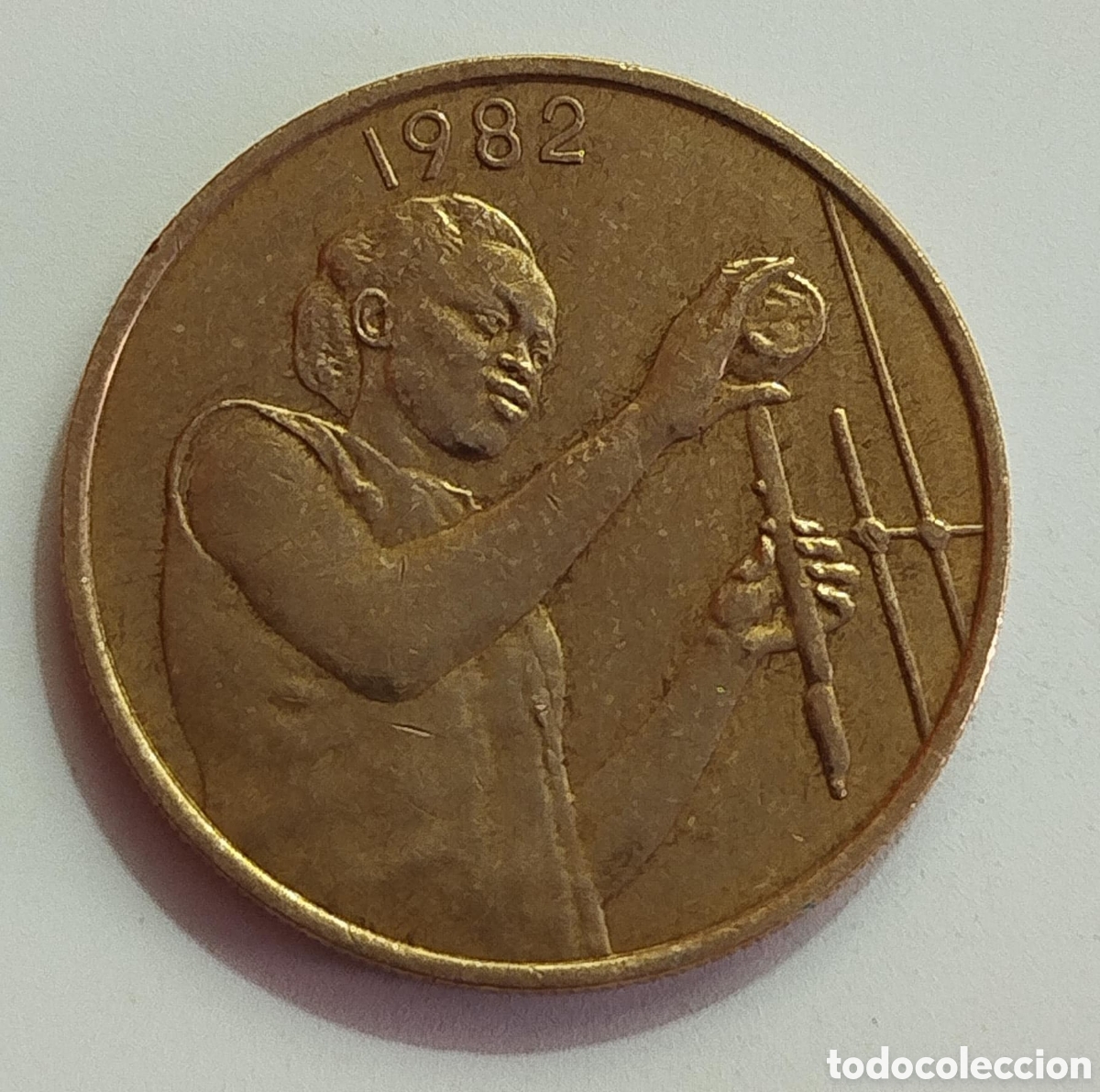 Monedas antiguas de &Aacute;frica: Moneda 25 Francos CFA 1982 &bull; &Aacute;frica Occidental