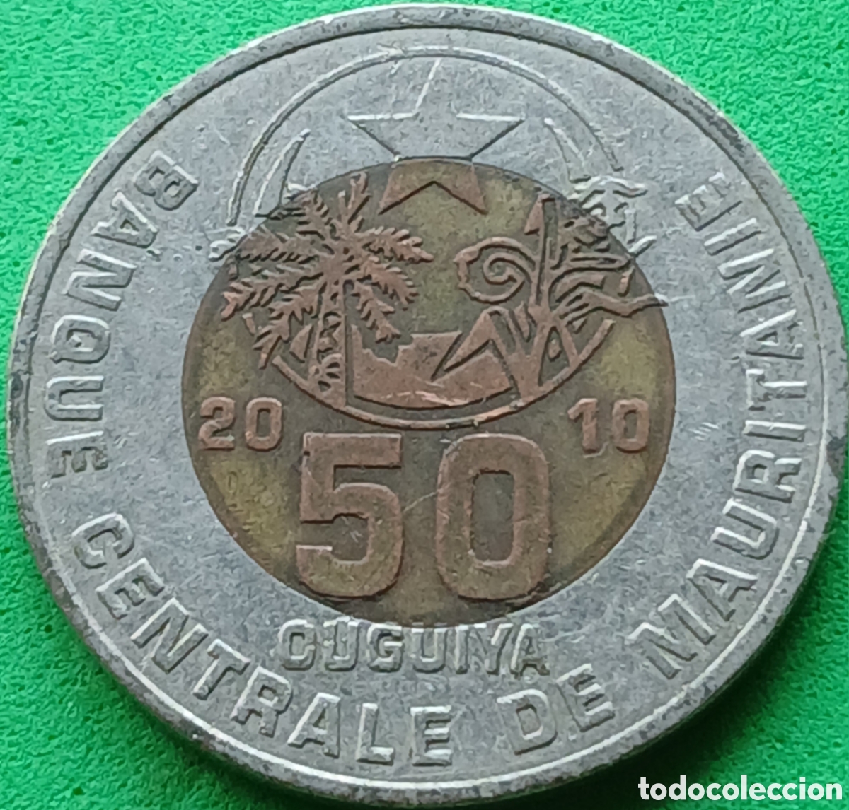 Monedas antiguas de &Aacute;frica: Mauritania 50 uguiya 2010 km#9