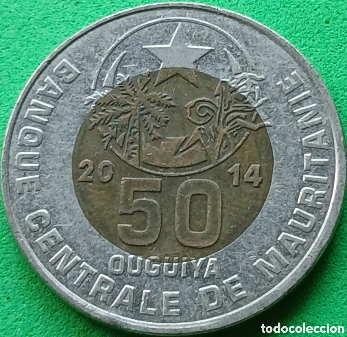 Monedas antiguas de &Aacute;frica: Mauritania 50 uguiya 2014 km#9