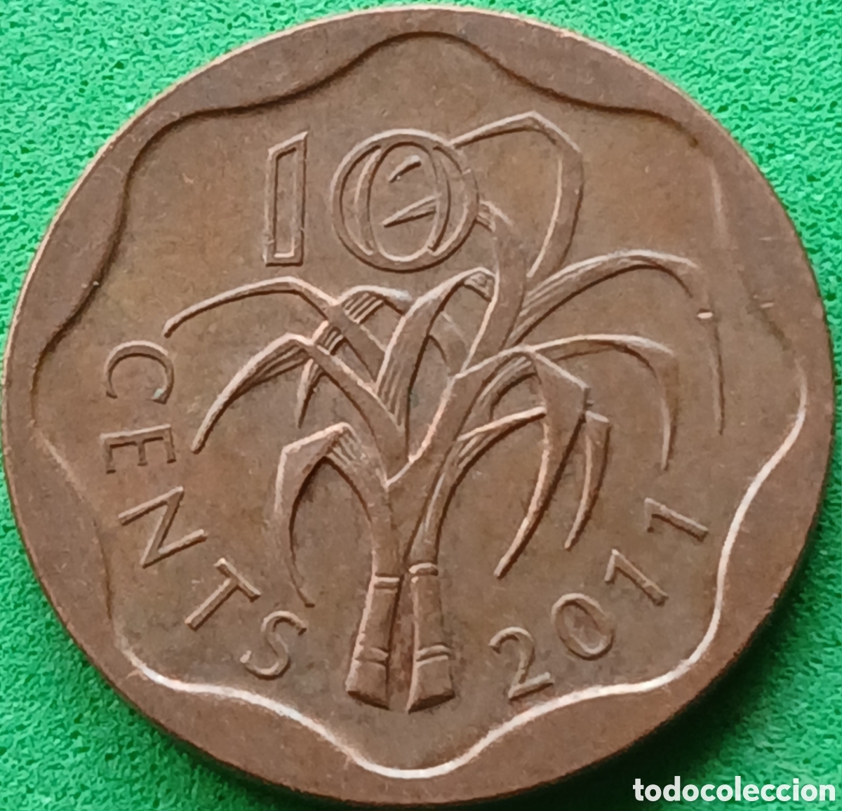 Monedas antiguas de &Aacute;frica: Esuatini (Swazilandia) 10 cents 2011 km#57