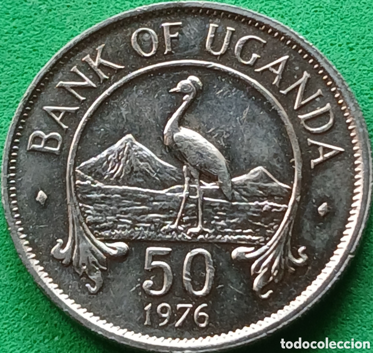 Monedas antiguas de &Aacute;frica: Uganda fifty cents 1976 km#4a