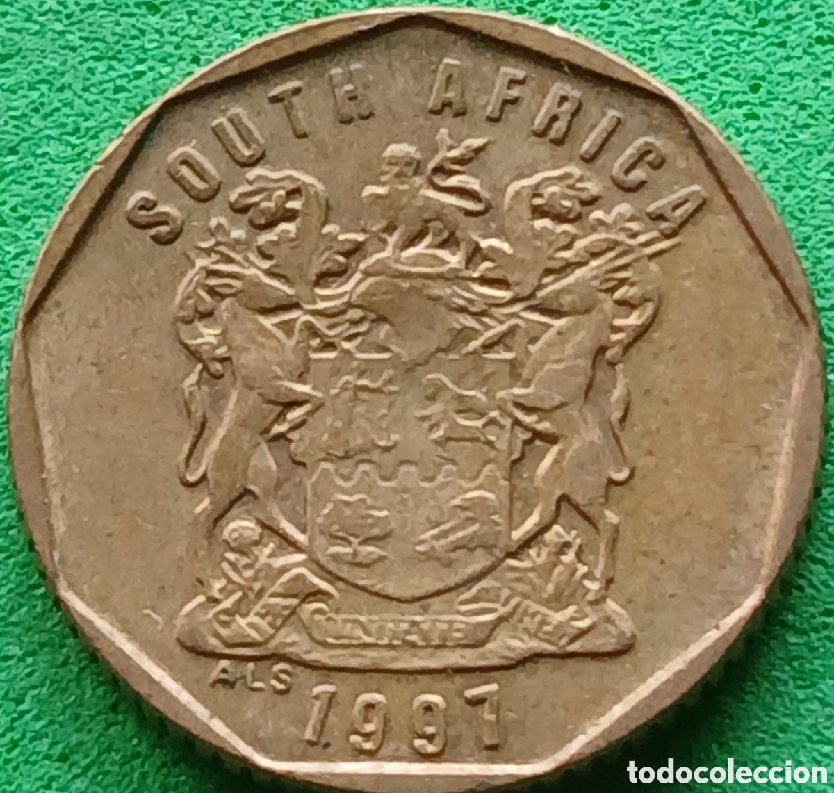 Monedas antiguas de &Aacute;frica: South &Aacute;frica 10 cents 1997 km#161