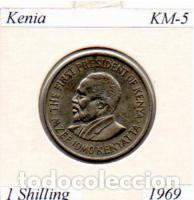 Monedas antiguas de &Aacute;frica: KENIA 1969, 1 SHILLING, KM-5, MBC