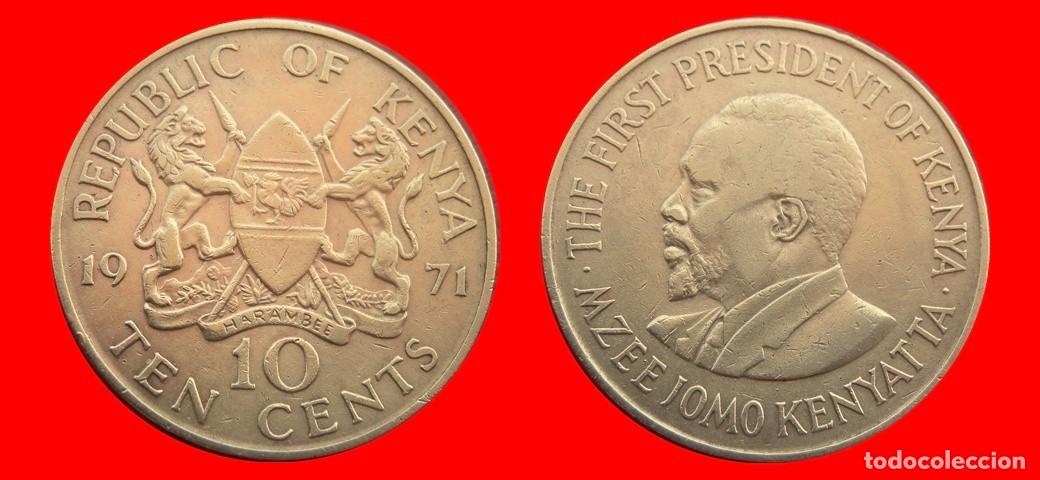 Monedas antiguas de &Aacute;frica: 10 CENTAVOS 1971 KENIA KENYA-153247