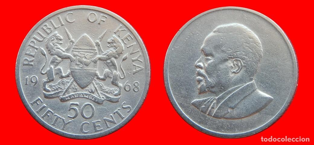 Monedas antiguas de &Aacute;frica: 50 CENTAVOS 1968 KENIA KENYA-153248