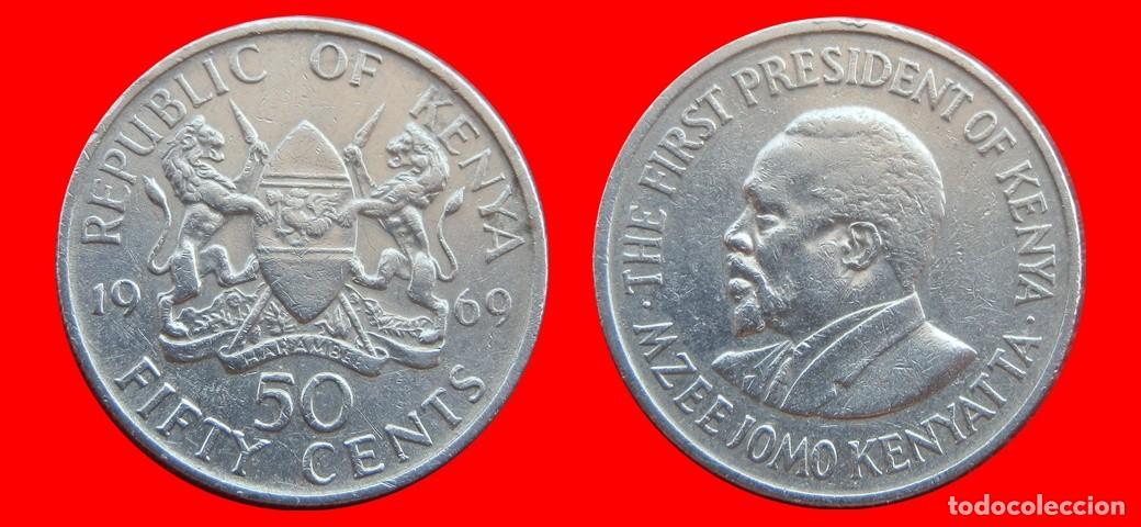 Monedas antiguas de &Aacute;frica: 50 CENTAVOS 1969 KENIA KENYA-153249