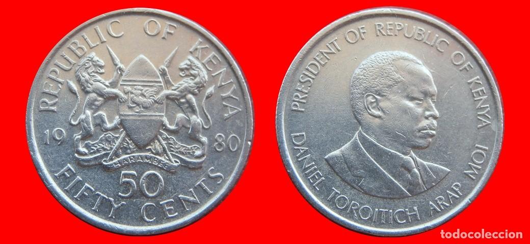 Monedas antiguas de &Aacute;frica: 50 CENTAVOS 1980 KENIA KENYA-153252