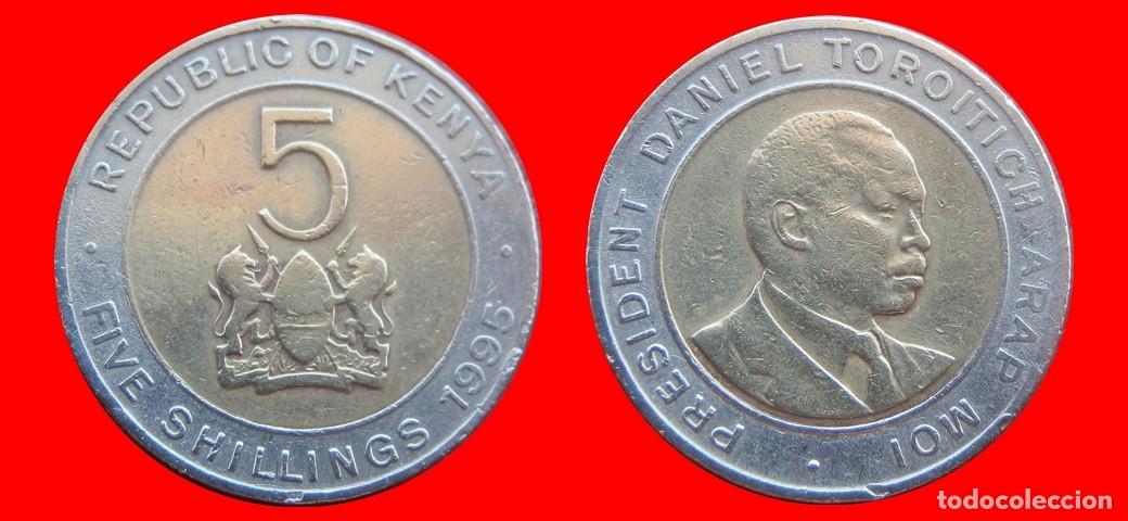 Monedas antiguas de &Aacute;frica: 5 SHILLINGS CHELINES 1995 KENIA KENYA-153263