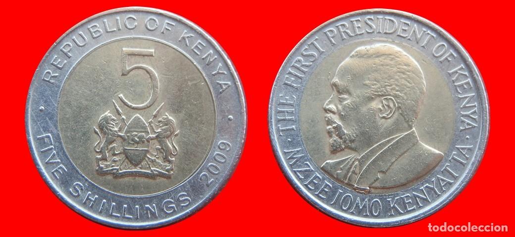 Monedas antiguas de &Aacute;frica: 5 SHILLINGS CHELINES 2009 KENIA KENYA-153264