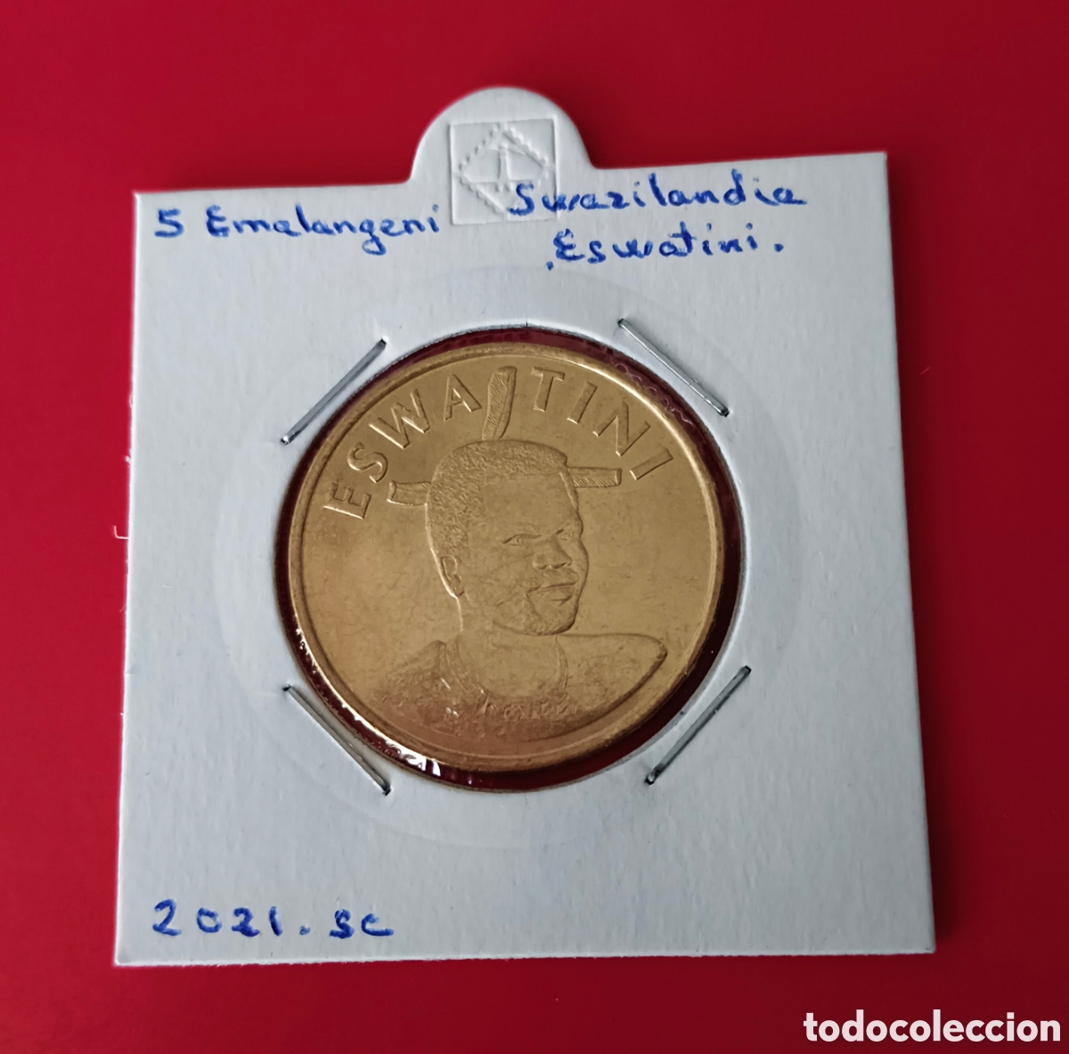 Monedas antiguas de &Aacute;frica: Moneda 5 Emalangeni Swazilandia Eswatini a&ntilde;o 2021 SC