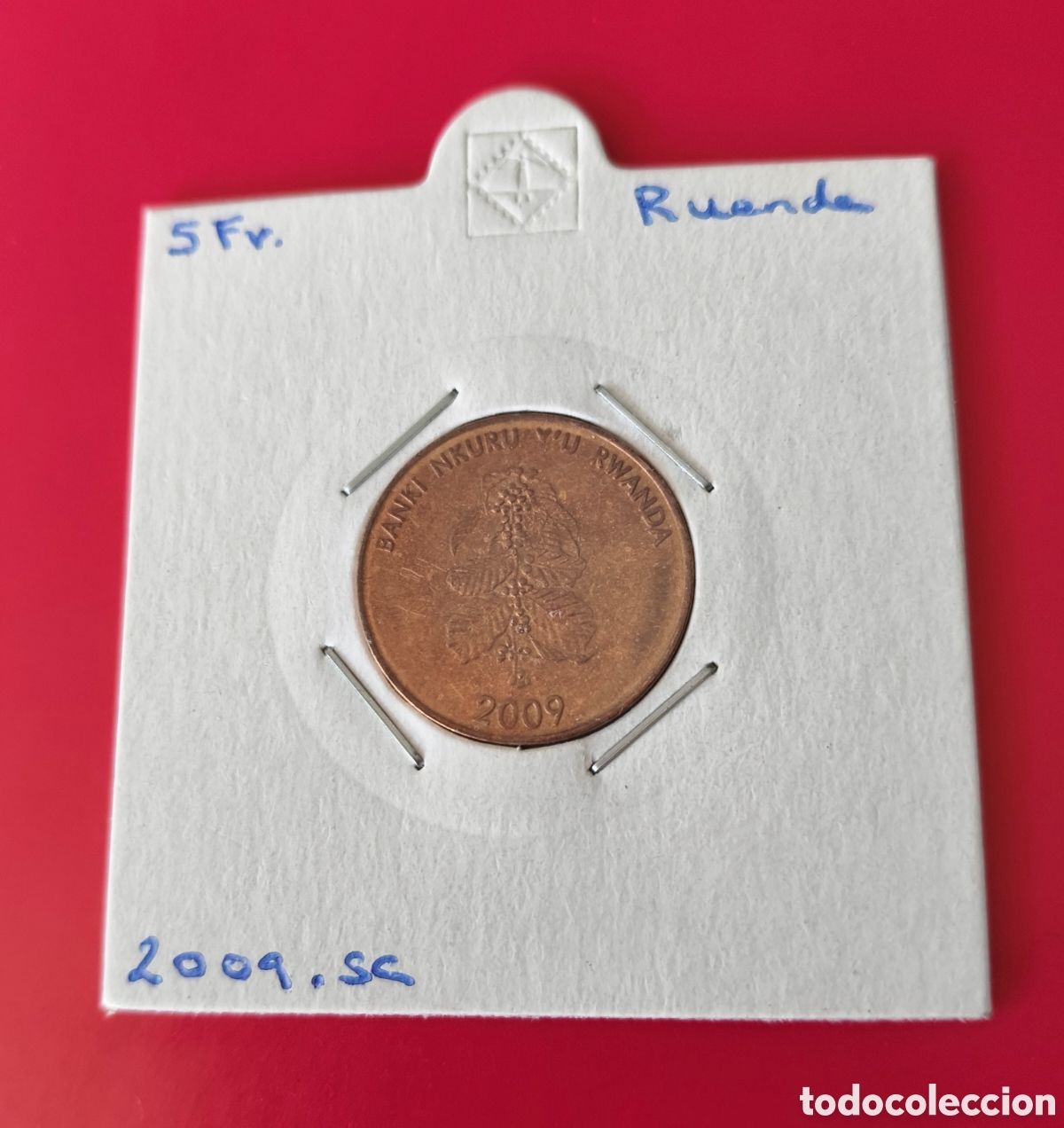 Monedas antiguas de &Aacute;frica: Moneda 5 Francos Rwanda a&ntilde;o 2009 SC