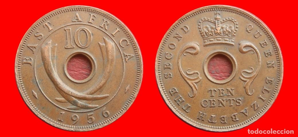 Monedas antiguas de &Aacute;frica: 10 CENTIMOS 1956 AFRICA DEL ESTE-153316