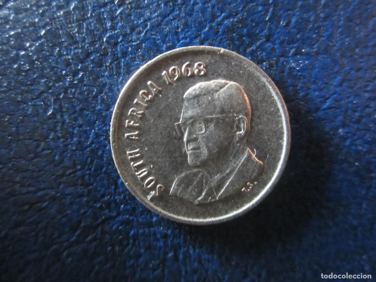Monedas antiguas de &Aacute;frica: Sud&aacute;frica 5 cents 1968 Presidente Swart South Africa