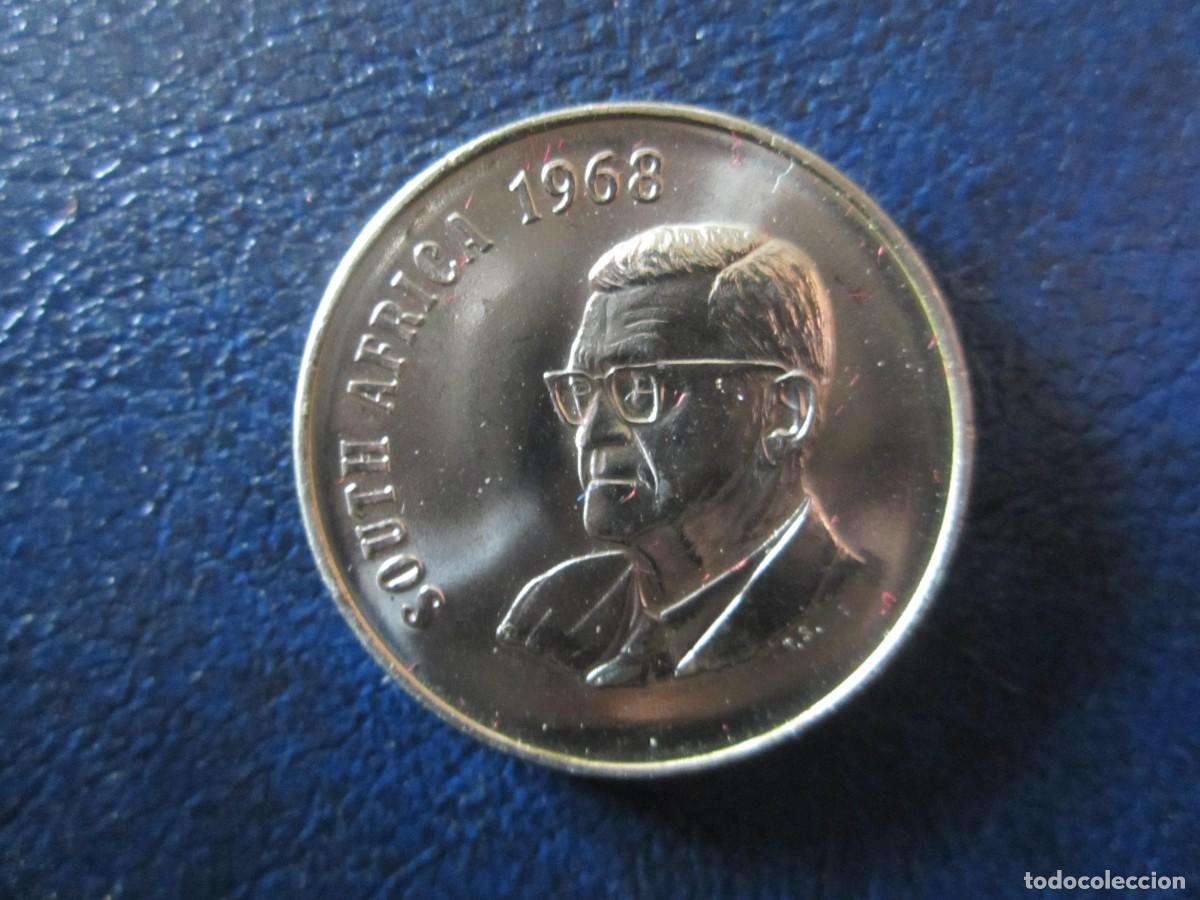 Monedas antiguas de &Aacute;frica: Sud&aacute;frica 50 cents 1968 Presidente Swart South Africa