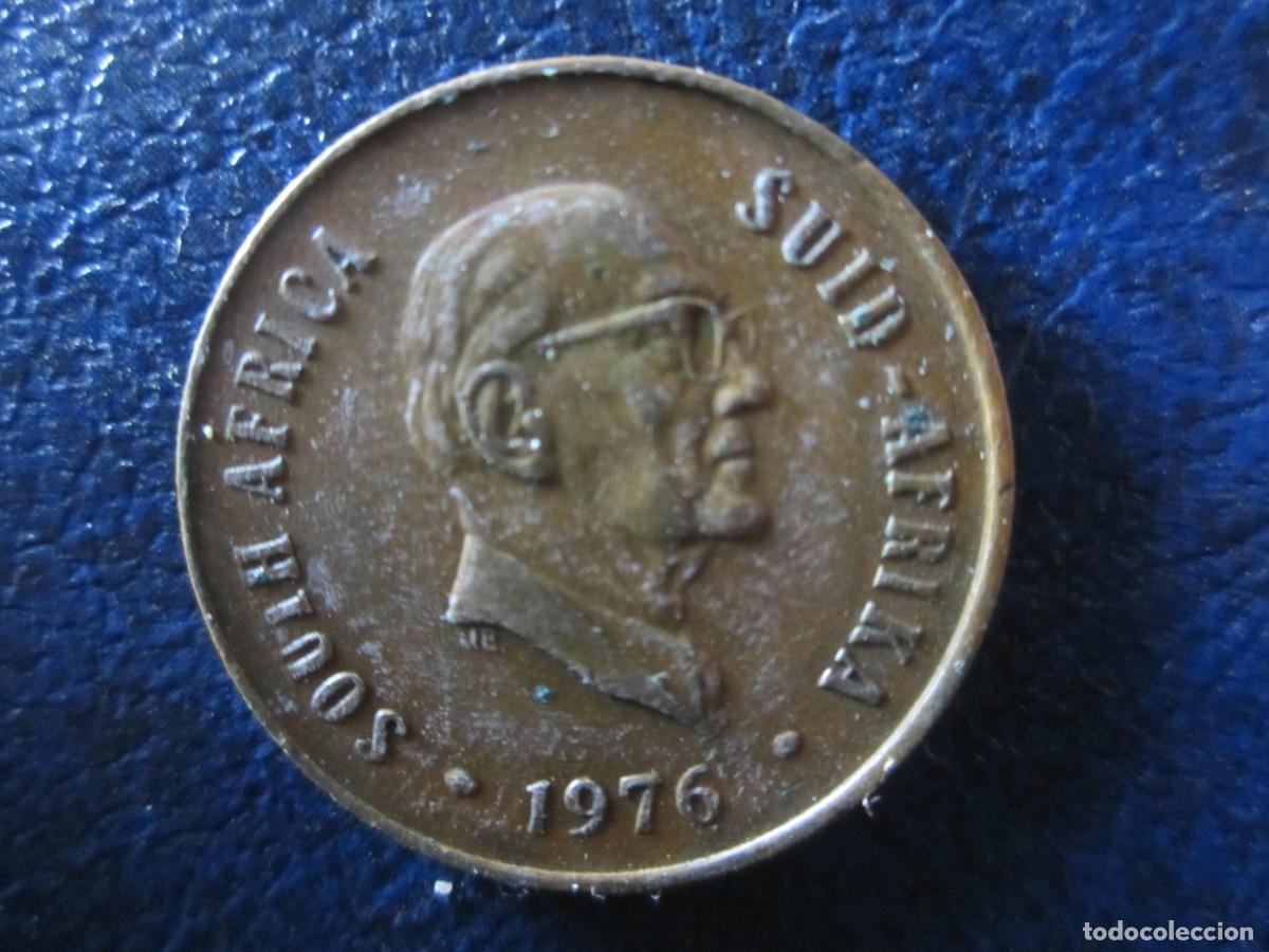 Monedas antiguas de &Aacute;frica: Sud&aacute;frica 2 cents 1976 Presidente Fouche