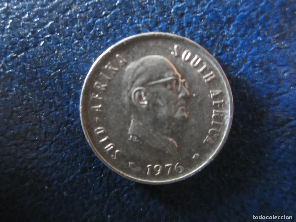 Monedas antiguas de &Aacute;frica: Sud&aacute;frica 5 cents 1976 Presidente Fouche