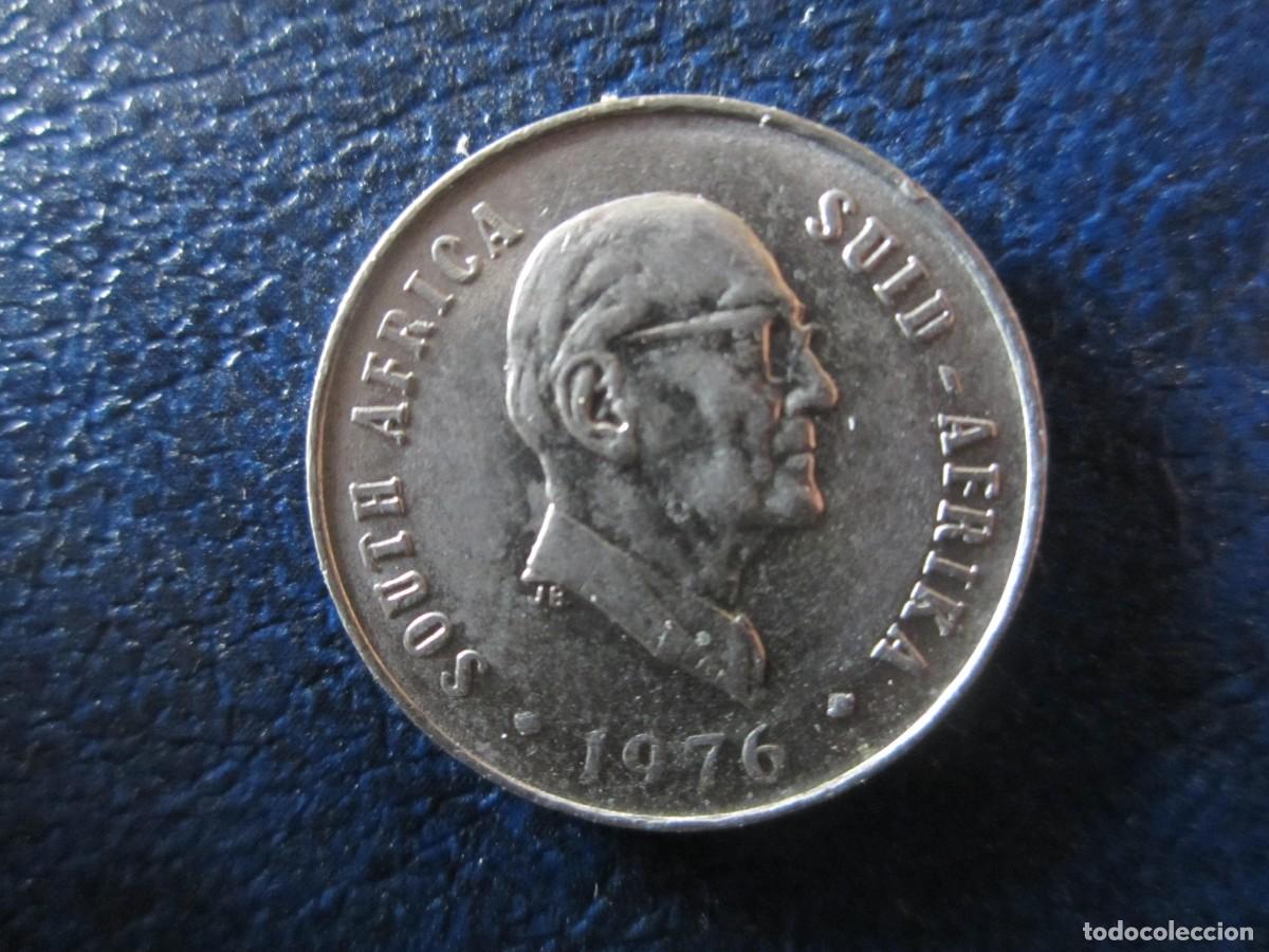 Monedas antiguas de &Aacute;frica: Sud&aacute;frica 10 cents 1976 Presidente Fouche