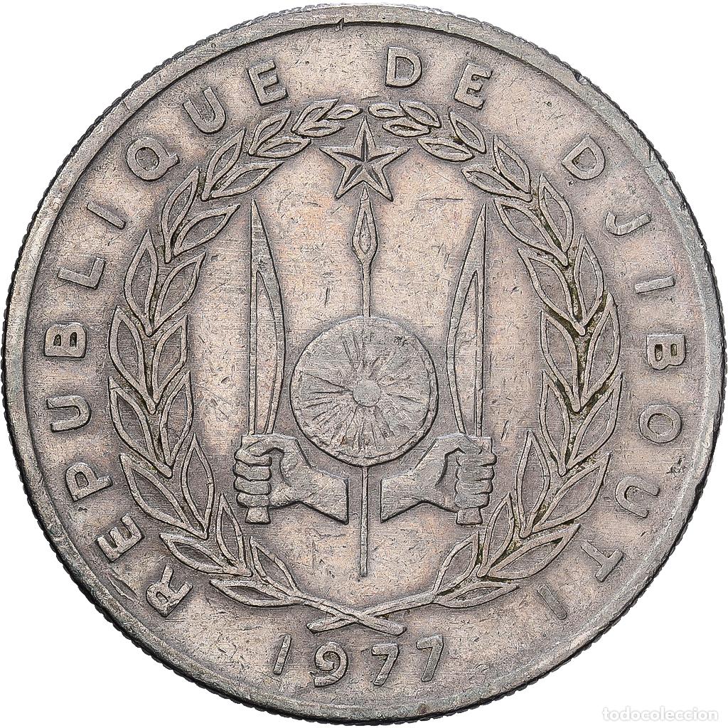 Monedas antiguas de &Aacute;frica: [#1224391] Yibuti, 50 Francs, 1977, Paris, Cobre - n&iacute;quel, BC+, KM:25
