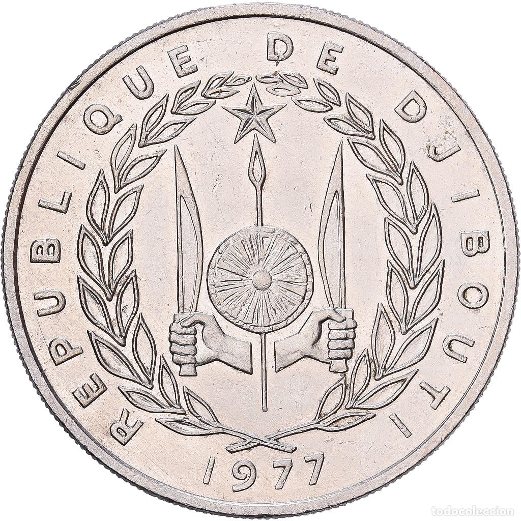 Monedas antiguas de &Aacute;frica: [#1224393] Yibuti, 100 Francs, 1977, Paris, Cobre - n&iacute;quel, MBC+, KM:26