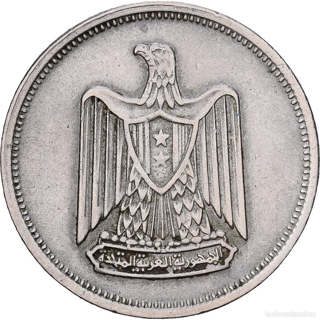 Monedas antiguas de &Aacute;frica: [#1224491] Egipto, 5 Piastres, 1967, Cobre - n&iacute;quel, MBC, KM:412