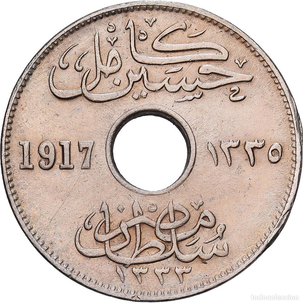 Monedas antiguas de &Aacute;frica: [#1224493] Egipto, Hussein Kamil, 5 Milliemes, 1917, Cobre - n&iacute;quel, MBC, KM:315