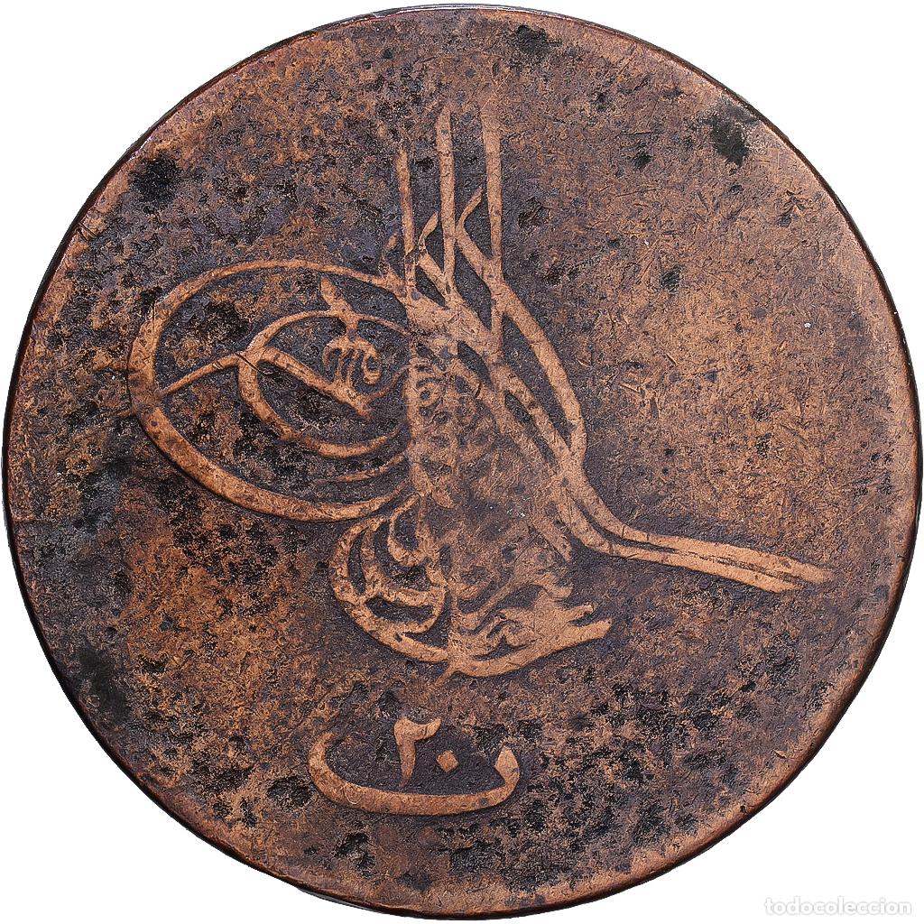 Monedas antiguas de &Aacute;frica: [#1224495] Egipto, Abdul Aziz, 20 Para, 1868, Bronce, BC+, KM:244