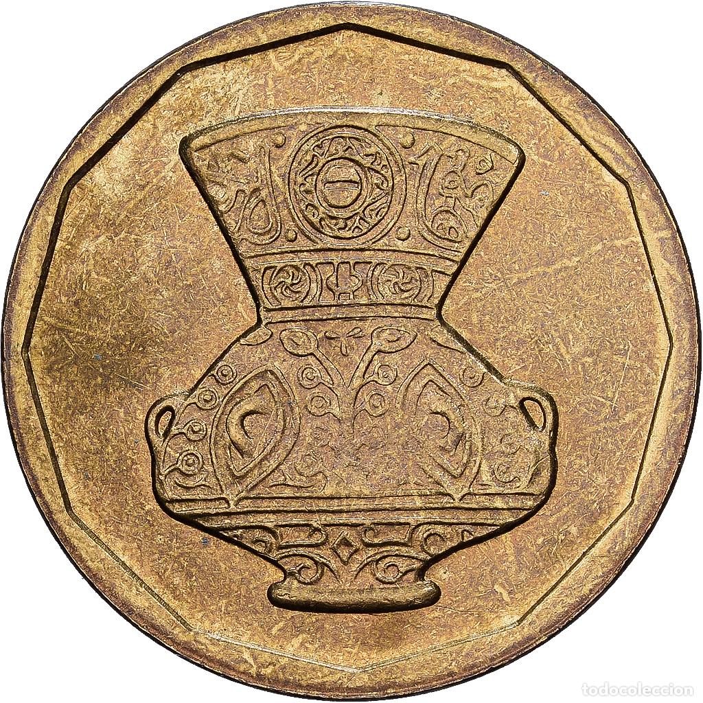 Monedas antiguas de &Aacute;frica: [#1224499] Egipto, 5 Piastres, 1992, Lat&oacute;n, MBC, KM:731