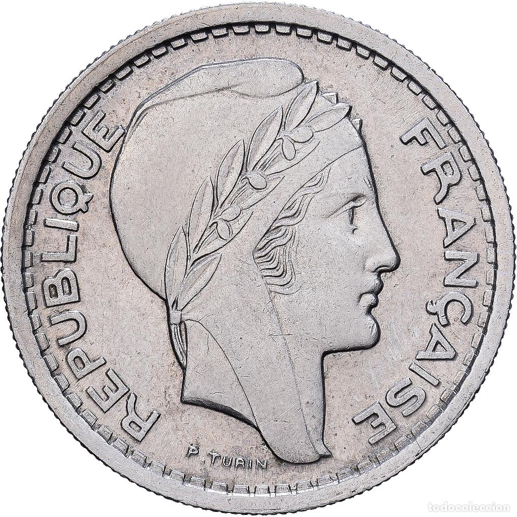 Monedas antiguas de &Aacute;frica: [#1224642] Algeria, 20 Francs, 1956, Paris, Cobre - n&iacute;quel, MBC+, KM:91