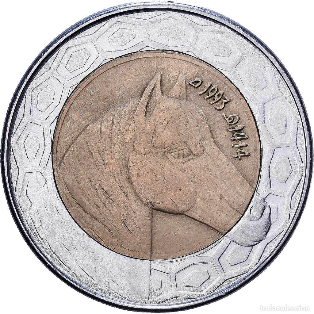 Monedas antiguas de &Aacute;frica: [#1224646] Algeria, 100 Dinars, 1993, Algiers, Bimet&aacute;lico, MBC, KM:132