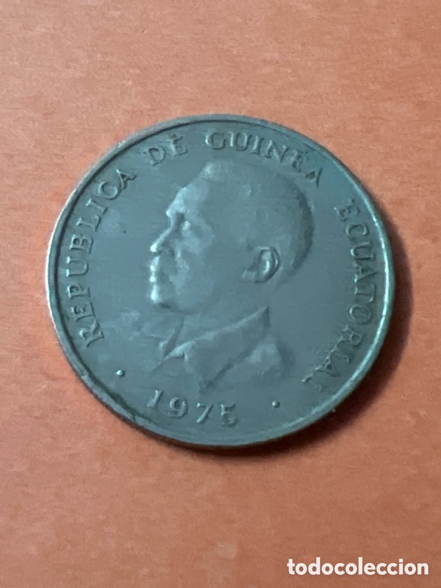 Monedas antiguas de &Aacute;frica: C8. MONEDA GUINEA ECUATORIAL - 5 EKUELE 1975