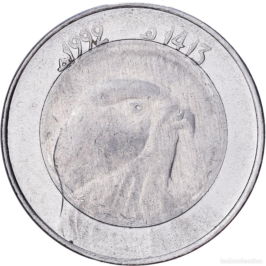 Monedas antiguas de &Aacute;frica: [#1224657] Algeria, 10 Dinars, 1992, Algiers, Bimet&aacute;lico, MBC, KM:124