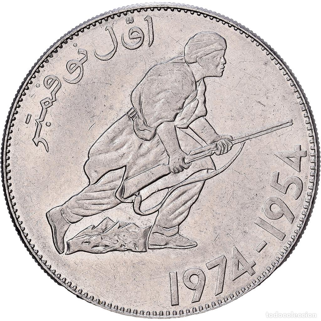 Monedas antiguas de &Aacute;frica: [#1224667] Algeria, 5 Dinars, 1974, Paris, N&iacute;quel, MBC, KM:108