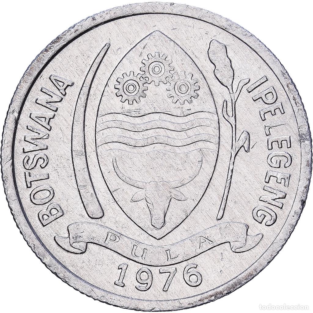Monedas antiguas de &Aacute;frica: [#1224675] Botsuana, Thebe, 1976, British Royal Mint, Aluminio, MBC, KM:3