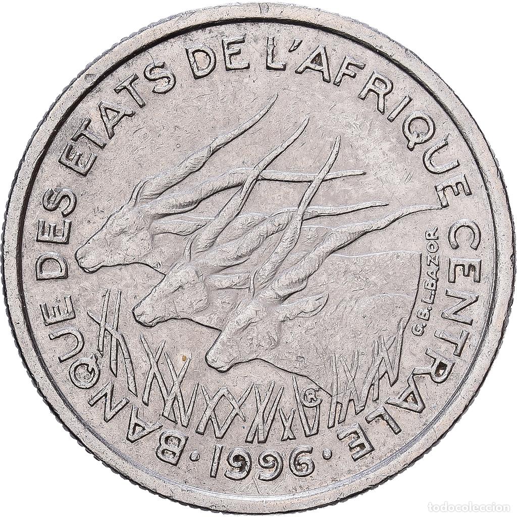 Monedas antiguas de &Aacute;frica: [#1224695] Estados del &Aacute;frica central, 50 Francs, 1996, Paris, N&iacute;quel, MBC, KM:11