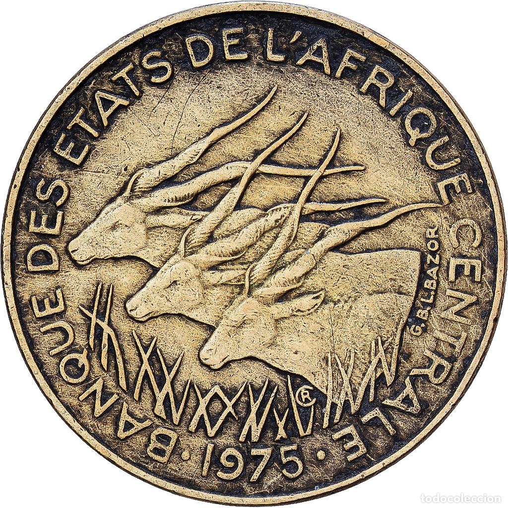 Monedas antiguas de &Aacute;frica: [#1224694] Estados del &Aacute;frica central, 10 Francs, 1975, Paris, Aluminio - bronce, MBC